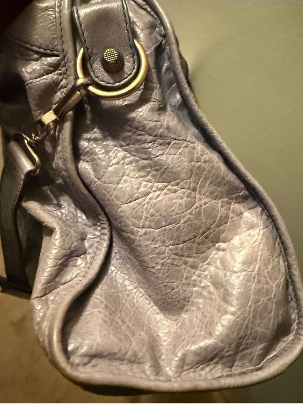 Balenciaga Agneau giant 12 City rose gold hardware Jacynthe - Picture 4 of 11